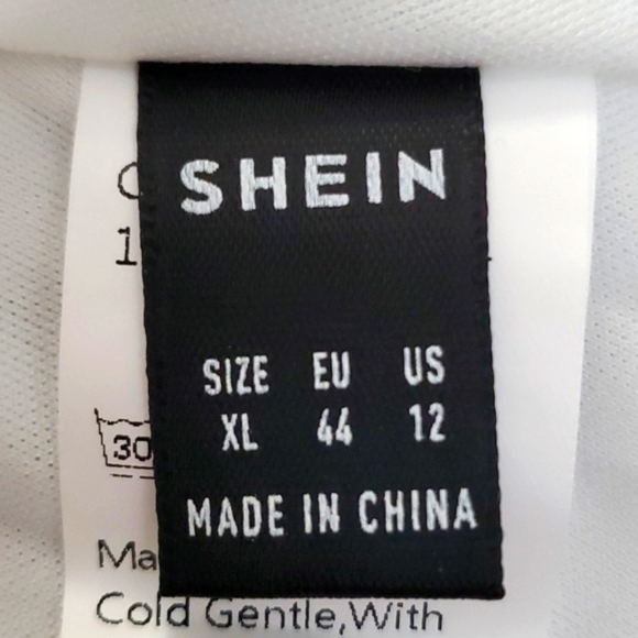 🆕️ SHEIN White Lace Cold Shoulder High Low Wedding Dress SIZE: XL - Picture 15 of 16